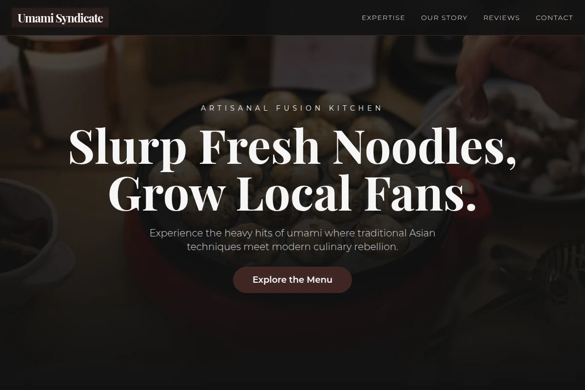 Craft Asian Fusion Food